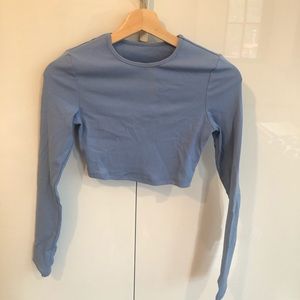 women’s blue long sleeve